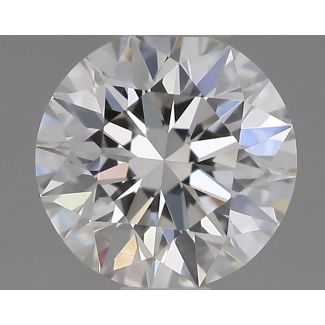 0.31 Carat Round E VVS1 EX GIA Natural Diamond