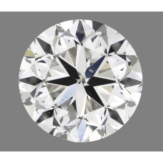 0.50 Carat Round H SI1 GD EX GIA Natural Diamond