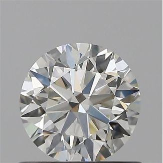 0.60 Carat Round H VVS1 VG EX IGI Natural Diamond