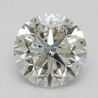 0.50 Carat Round J SI2 GD VG GIA Natural Diamond