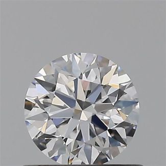 0.52 Carat Round D VVS2 EX GIA Natural Diamond