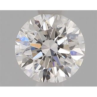 0.54 Carat Round F SI1 EX GIA Natural Diamond