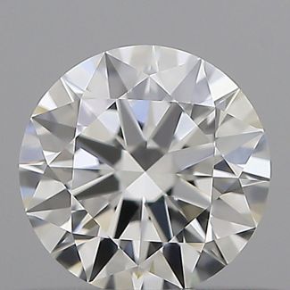 0.4 Carat Round H VVS2 EX GIA Natural Diamond