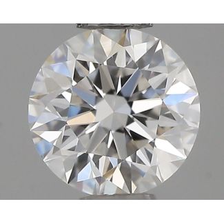 0.4 Carat Round E VVS2 EX GIA Natural Diamond