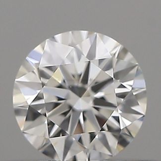 0.32 Carat Round F VVS2 EX GIA Natural Diamond