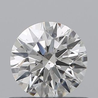 0.6 Carat Round H VS1 EX VG GIA Natural Diamond