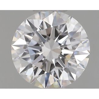 0.18 Carat Round D VVS1 EX GIA Natural Diamond