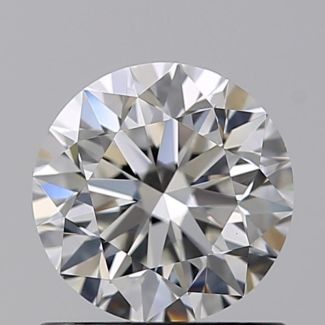 0.81 Carat Round F VVS1 VG EX GIA Natural Diamond