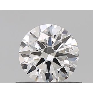 0.5 Carat Round H VS1 EX GD GIA Natural Diamond