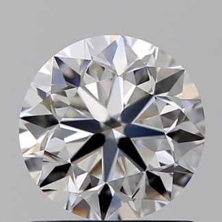 1.00 Carat Round F VS1 VG EX GIA Natural Diamond