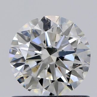 0.70 Carat Round J SI2 VG EX G GIA Natural Diamond