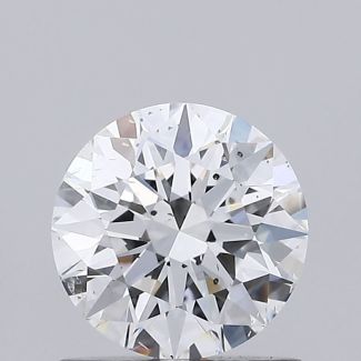 0.73 Carat Round D SI2 EX GIA Natural Diamond