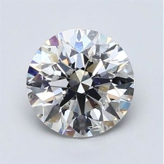 1.5 Carat Round H SI2 EX GIA Natural Diamond