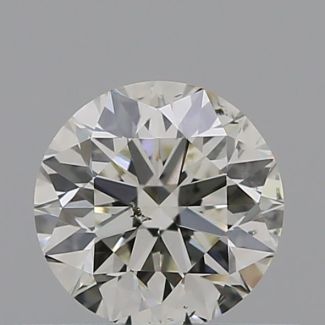 0.40 Carat Round J SI2 VG EX GIA Natural Diamond