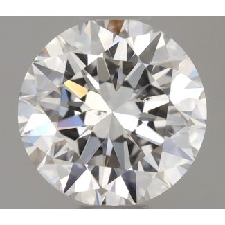 0.5 Carat Round F SI1 EX VG GIA Natural Diamond