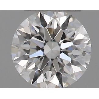 0.18 Carat Round E VVS1 EX GIA Natural Diamond