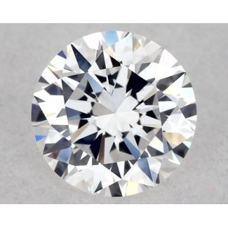 0.39 Carat Round D VVS2 EX GIA Natural Diamond