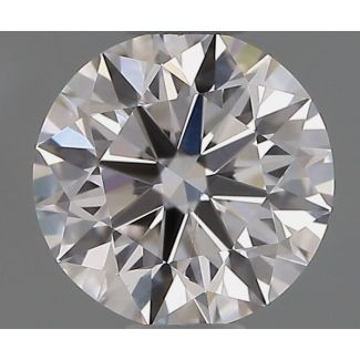 0.6 Carat Round E VVS1 EX GIA Natural Diamond