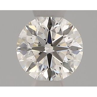 0.32 Carat Round H VS1 EX IGI Natural Diamond