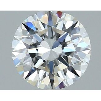 0.59 Carat Round F VVS1 EX GIA Natural Diamond