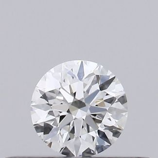 0.21 Carat Round E VVS1 EX GIA Natural Diamond