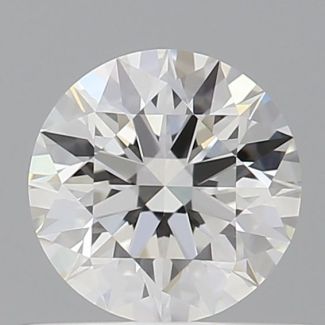 0.5 Carat Round G VVS2 EX GIA Natural Diamond