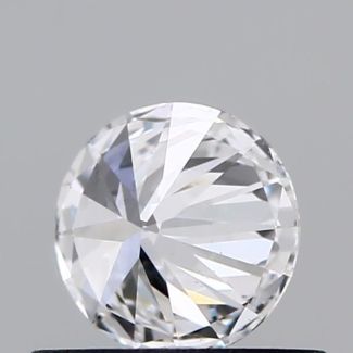 0.38 Carat Round D VVS2 EX GIA Natural Diamond