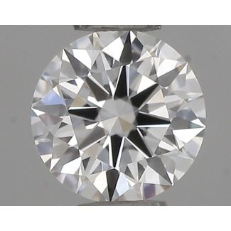 0.34 Carat Round F VVS1 EX IGI Natural Diamond