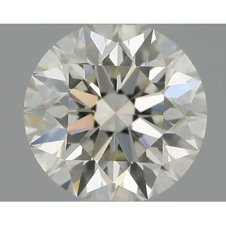 0.56 Carat Round H VVS2 EX IGI Natural Diamond