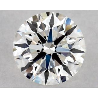 0.33 Carat Round F VS1 EX GIA Natural Diamond