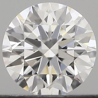 0.40 Carat Round D VVS2 EX GIA Natural Diamond