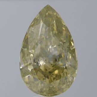 10.04 Carat Pear Fancy Brownish Yellow I1 - EX VG GIA Natural Diamond