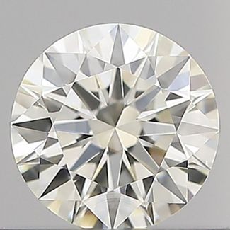 0.43 Carat Round H VVS1 EX IGI Natural Diamond