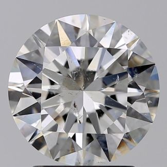 2.00 Carat Round H SI2 EX GIA Natural Diamond