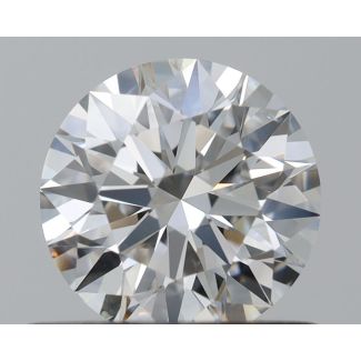 0.61 Carat Round G SI1 EX GIA Natural Diamond