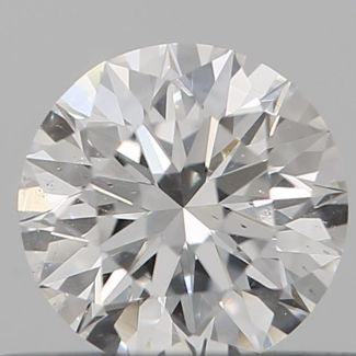 0.4 Carat Round D SI2 EX VG GIA Natural Diamond