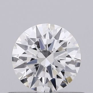 0.41 Carat Round F VVS1 EX GIA Natural Diamond