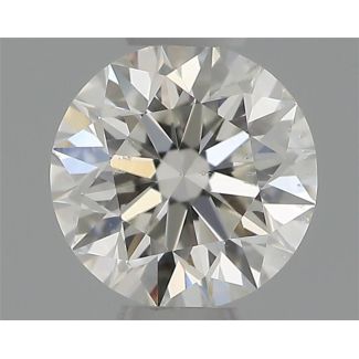 0.33 Carat Round H SI1 EX GIA Natural Diamond