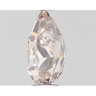 0.5 Carat Pear Fancy Pink Brown VVS2 - VG F GIA Natural Diamond