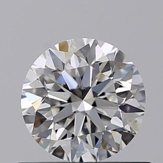 0.51 Carat Round E SI1 VG EX GIA Natural Diamond