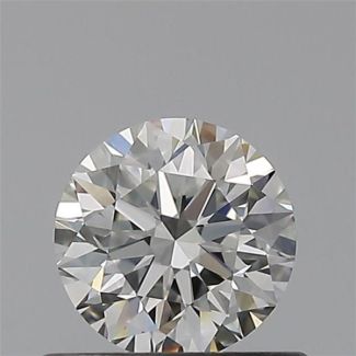 0.50 Carat Round H IF EX GIA Natural Diamond