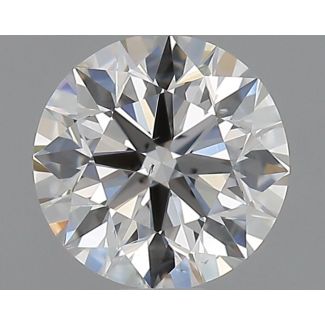 0.61 Carat Round H VS2 EX GIA Natural Diamond