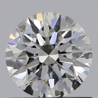 0.61 Carat Round F IF EX GIA Natural Diamond