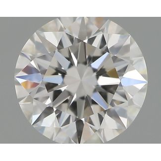 0.55 Carat Round F VVS2 EX GIA Natural Diamond