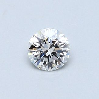 0.34 Carat Round D VVS2 EX VG GIA Natural Diamond