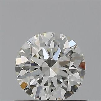 0.53 Carat Round H VS1 EX IGI Natural Diamond