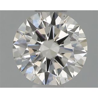 0.31 Carat Round H SI2 EX GIA Natural Diamond