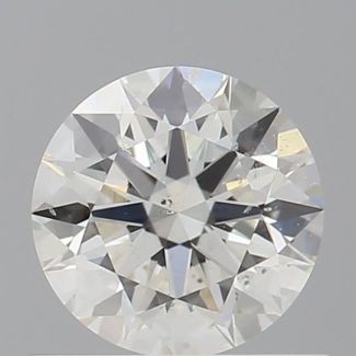 0.72 Carat Round H SI1 EX GIA Natural Diamond