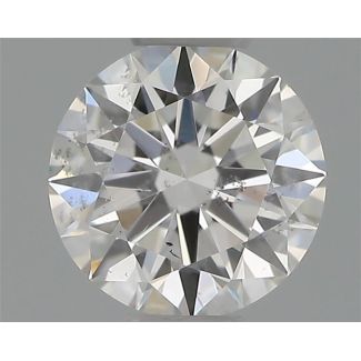 0.34 Carat Round F SI2 EX GIA Natural Diamond