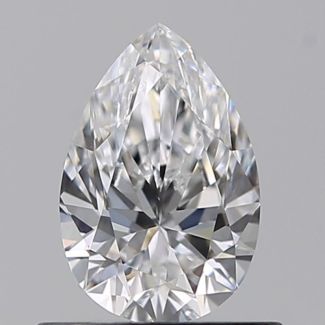 0.52 Carat Pear D VVS1 - VG GIA Natural Diamond